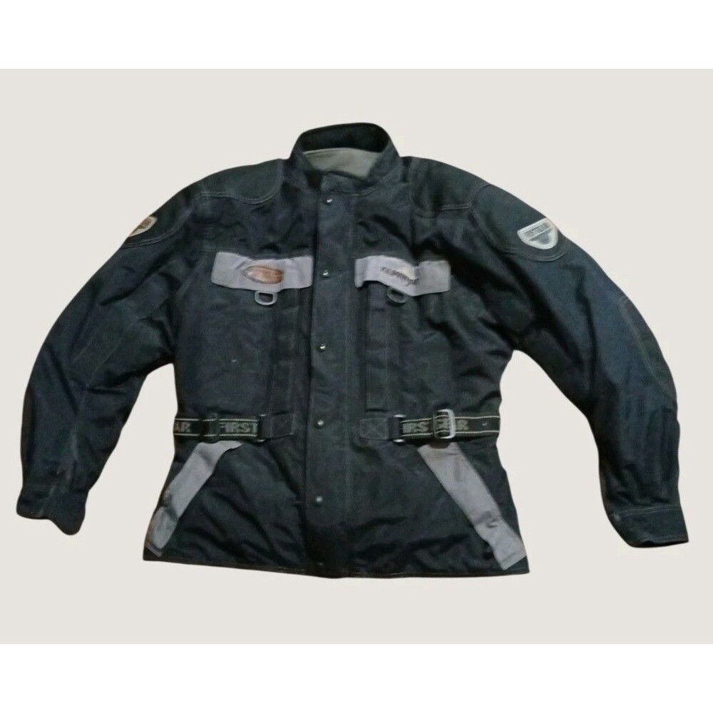 First Gear Mens Kilimanjaro Hypertex Padded Heavy Motorcycle Jacket Size Large